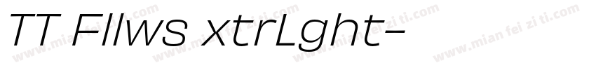 TT Fllws xtrLght字体转换